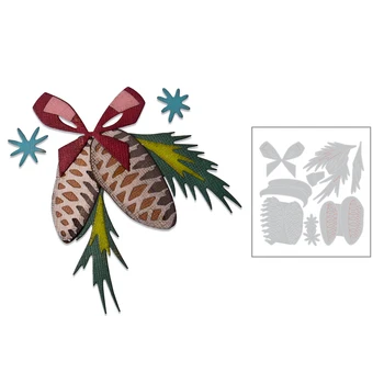 

Berries Leaf Plant Bow 2020 Hot New Metal Cutting Dies Foil For DIY Scrapbooking Paper Card Craft Decorative Embossing Dies Cut