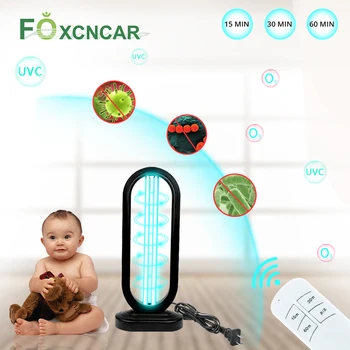 

Timing Germicidal Ultraviolet Lamps Ozone Disinfection UVC Bactericidal Quartz Lamp Tube Household UV Light Sterilizer 110V 220V