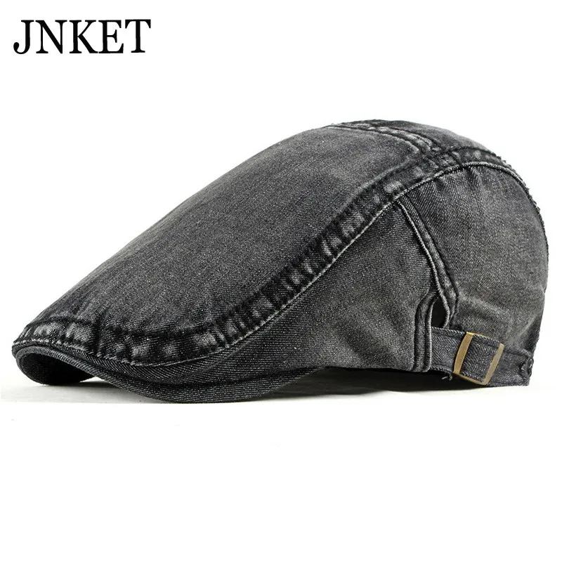 JNKET, для отдыха, унисекс, джинсовый берет, шляпа из стираной ткани, остроконечная Кепка, плоская кепка, s, уличная шляпа с полями для путешествий, кепка в виде утконоса, летняя кепка
