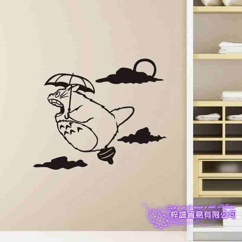 Тоторо Наклейки На Стены Виниловые Наклейка Декор Главная Декоративные