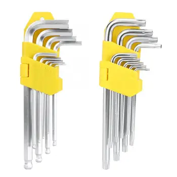 

9Pcs/Set Hexagonal Key Maintenance Wrench Auto Repairing Tool motorcycle tools spikes for tire