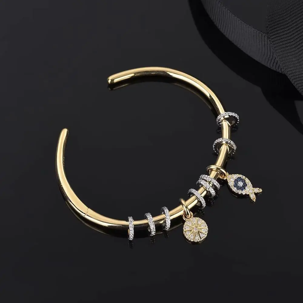 

Vintage Bracelet Lucky Fish Open Cuff Bracelet Trendy Personality Sliding Multi-ring Smart Ring Bracelet High Quality