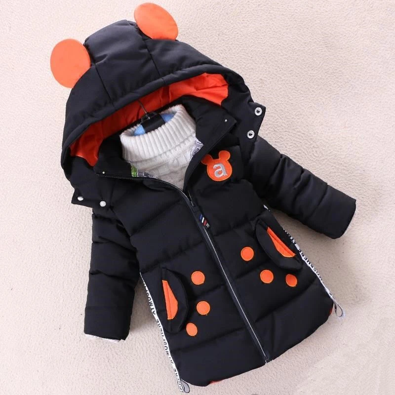 Детские зимние пальто толстые хлопковые пуховики с рисунками для мальчиков