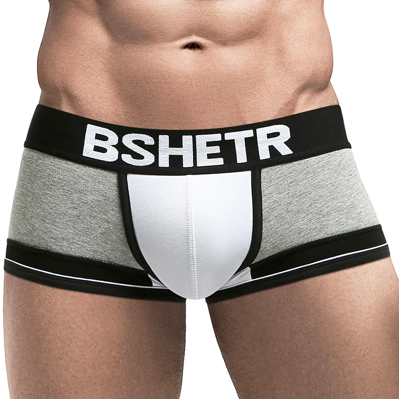 Hot BSHETR Brand Men's Boxer Shorts Cotton Men Underwear Sexy Men boxers Popular Male Panties 5 Colors Underpants Pouch Pants