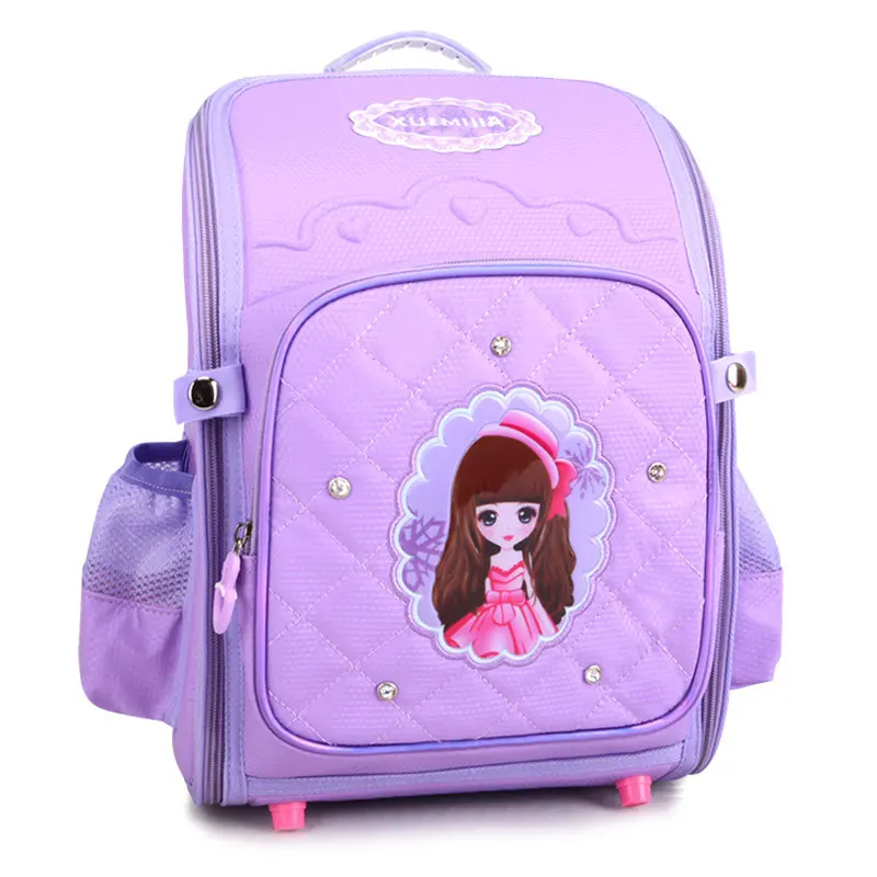 Японский Школьный рюкзак для девочек, детский студенческий/книжный/ортопедический школьный портфель рюкзак портфель для мальчиков и девочек класса 1-3 - Цвет: 8872 purple
