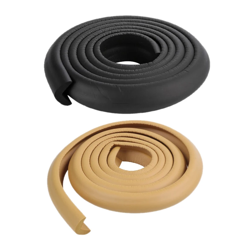 2 PCS 2M Children Protection Table Guard Strip Baby Safety Products Glass Edge Furniture Horror Crash Bar Corner Foam Bumper Col