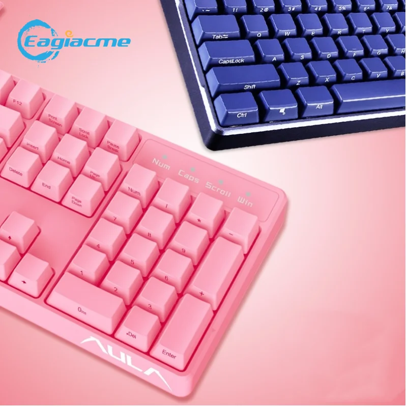 G908 Side Character Mechanical Gaming Keybaord 104 PBT Keycaps USB Wired Gamer Keyboard For PC/Laptop With Black/Red Switch