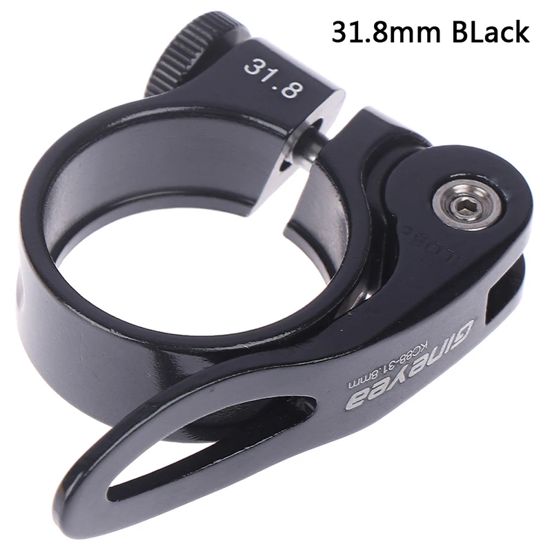 Сплав MTB велосипед BMX велосипед сиденье зажим алюминия Quick Release Plate Горный Дорожный Fixed Шестерни зажим стойки сиденья велосипеда 28,6/31,8/34,9 мм - Цвет: BK2