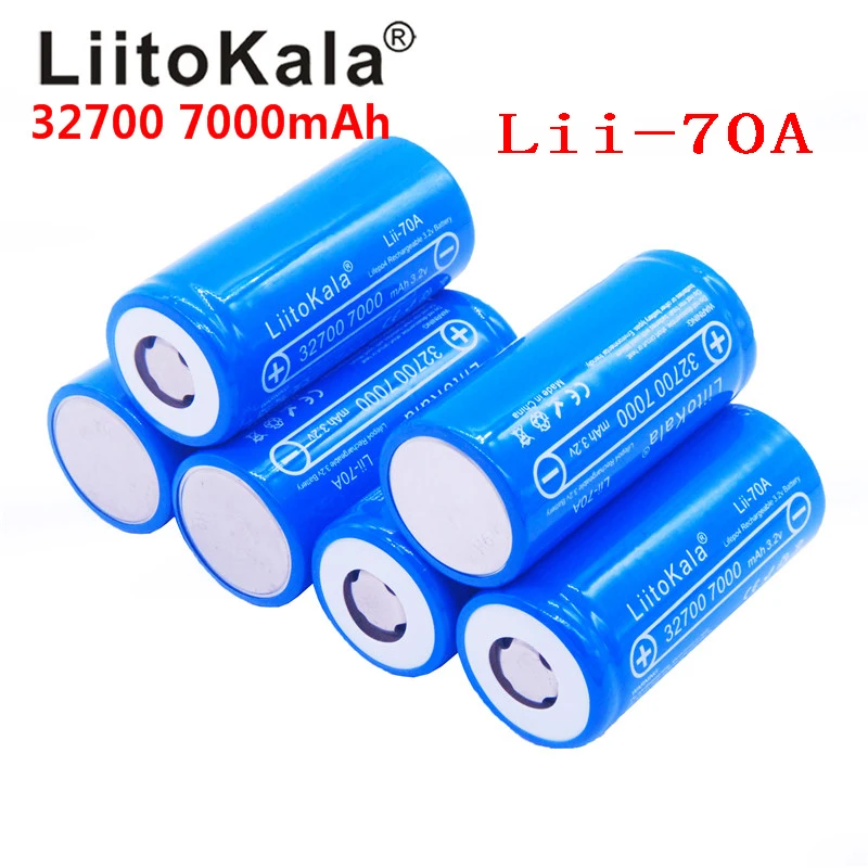 LiitoKala аккумуляторная батарея lifepo4 32700 3 2 в 7000 мА/ч перезаряжаемая LiFePO4 5C