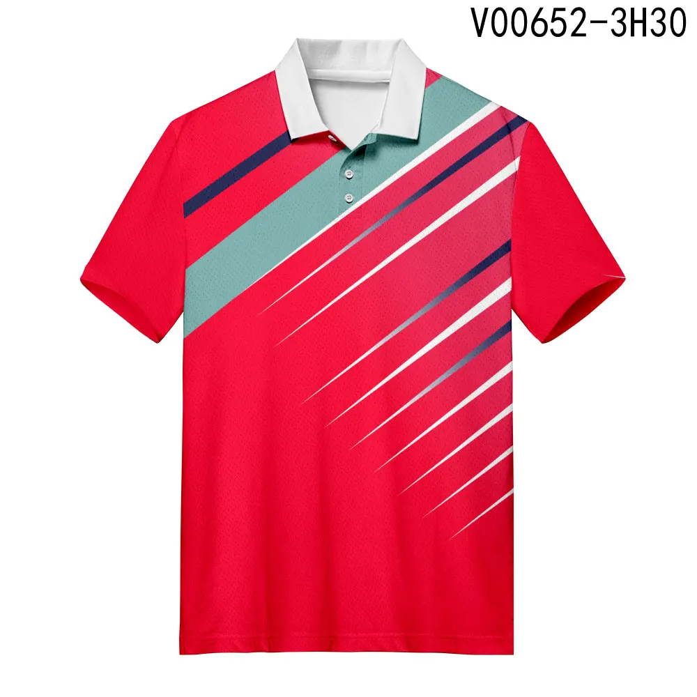 WAMNI Men Business Polo Shirt Casual Bodybuilding Sport polo homme de marque haute qualite Turn-down Collar Gradient S-4XL - Цвет: V00652