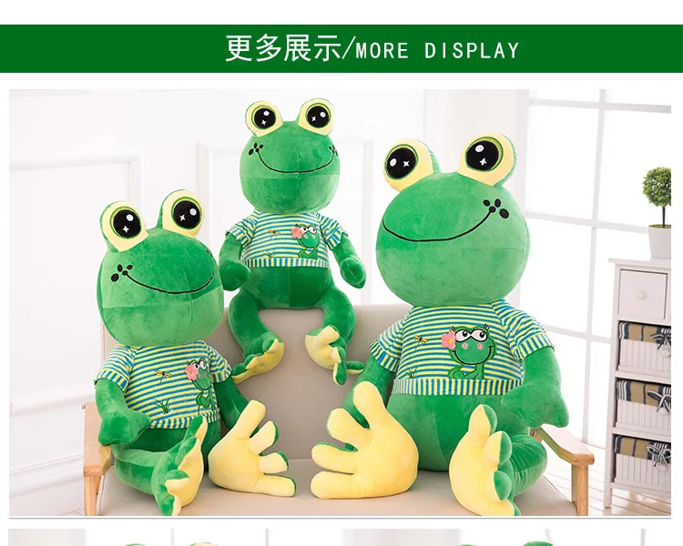 Creative Frog Prince Stuffed Toy Big Eyes Frog Pillow Children Gift