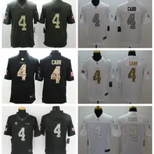 Стилизованный, Окленд Дерек Карр Рождество Белый Черный Зеленый Золотой Салют Для мужчин Джерси