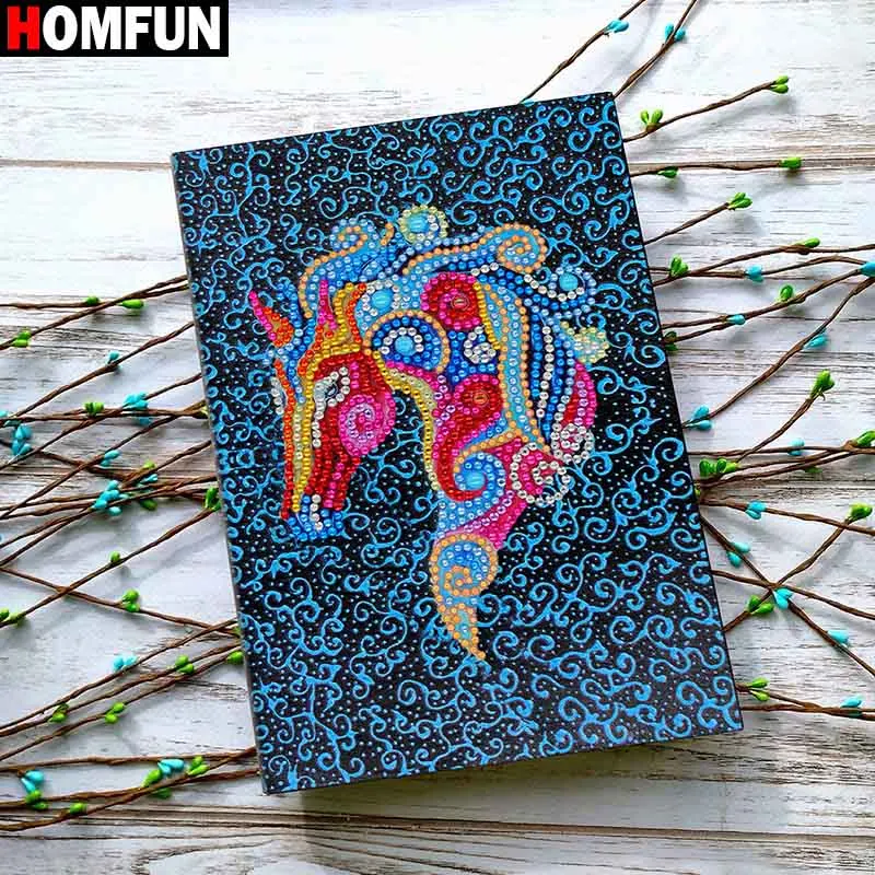 NB47 HOMFUN A5 блокноты 5D DIY алмазная живопись специальная форма Дневник Книга Алмазная вышивка крестиком Стразы Декор подарок - Цвет: NB47