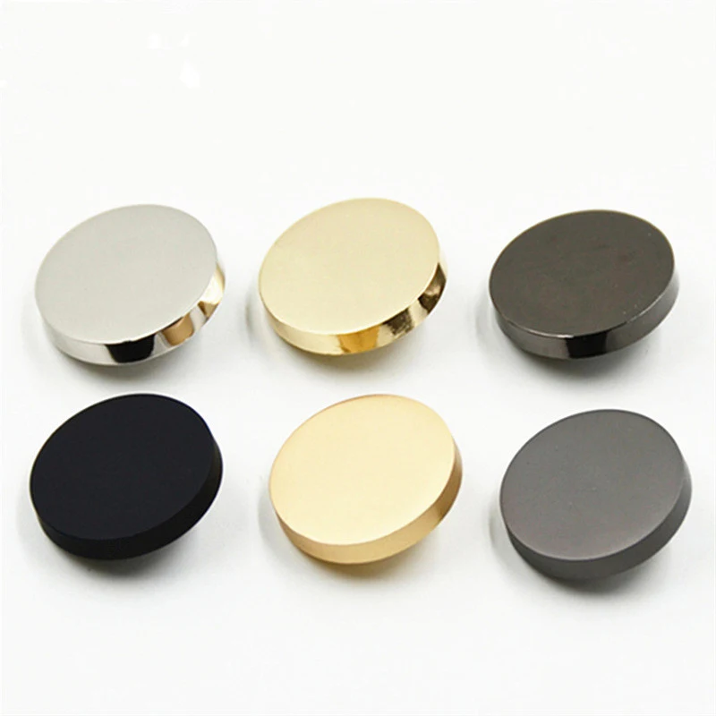 10pcs Gold Black Silver Flat Shirt Clothes Metal buttons Outerwear Buckle DIY Sewing Accessories Overcoat Woman Snap Button 3