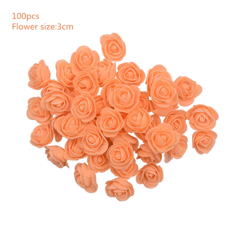 100pcs F09 Рождественский орнамент из полистирола, пенополистирол, моделирующий медведь, белый пенопласт, медведь, сердце, шар, сделай сам, ремесло, свадебные подарки, искусственная Цветочная головка - Цвет: 100pcs F09