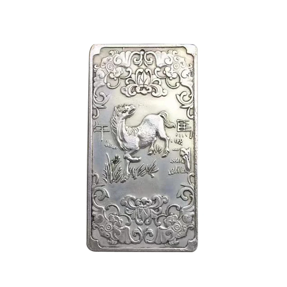 Винтажный Китайский Знак зодиака, талисман, животное, металлическая этикетка, бирка, украшение, украшение
