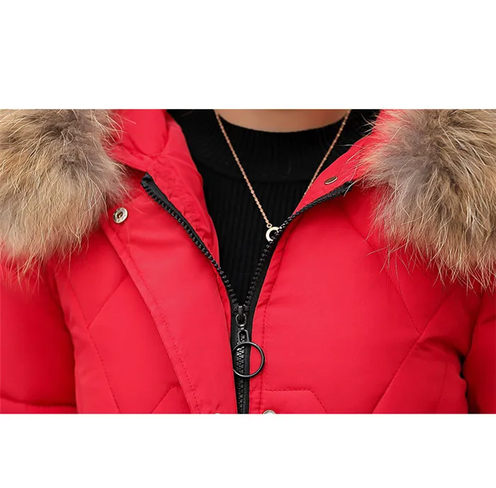 Womens Winter Jackets And Coats Parkas For Women Plus Size Wadded Jackets Warm Outwear Hooded Large Faux Fur Collar NW2349