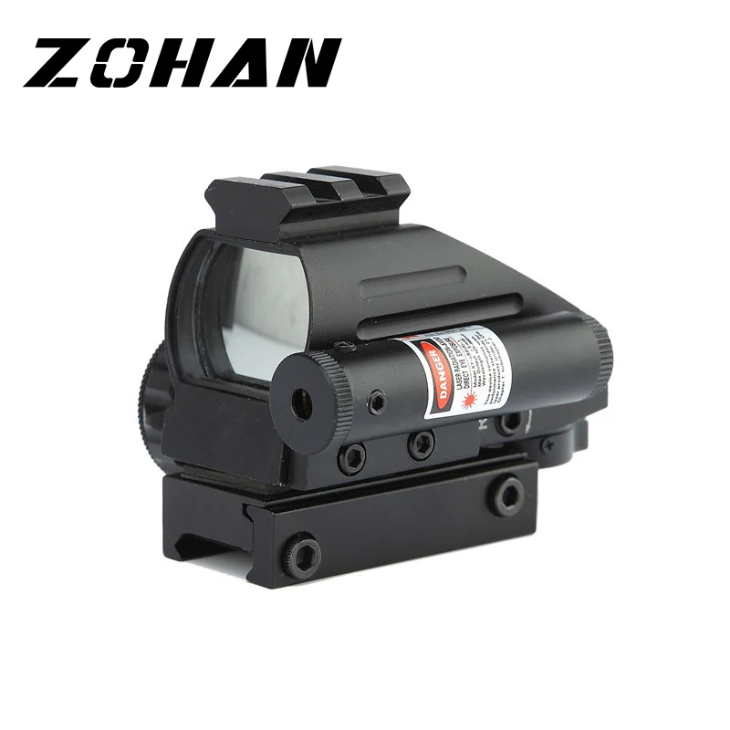 

Red and Green Dot Reflex Sight Scope with Red Laser Pointer Sight Dual illumination Hunting Tactical Scope Collimator Riflescope