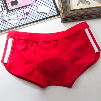 

Mens Low Rise Stretch Underpants Padded Cotton Briefs Bulge Pouch Panties