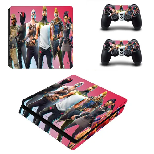 Фиолетовый Битва Royale PS4 тонкая кожа Наклейка для консоли playstation 4 и контроллера кожи PS4 тонкая Наклейка виниловая - Цвет: Фиолетовый