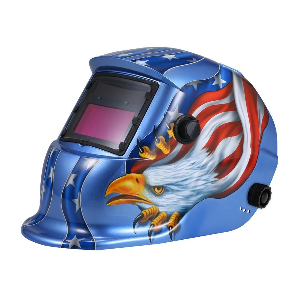 

Hot New Solar Automatic Darkening Helmet Welding Mask Auto Welding Shield MIG TIG ARC Weld Protective Cap With Lens Adjustable H
