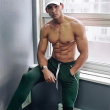 Новинка, осенние мужские спортивные штаны, модные мужские спортивные штаны для фитнеса, облегающие мужские штаны для бега, бодибилдинга, спортивные штаны, размер 2XL