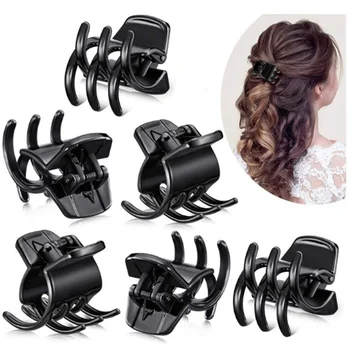 

Wholesale 12 PCS Fashion Women Hair Accessories Black Plastic Mini Hairpin Claws Hair Clip Clamps For Girls Hair Styling Tools