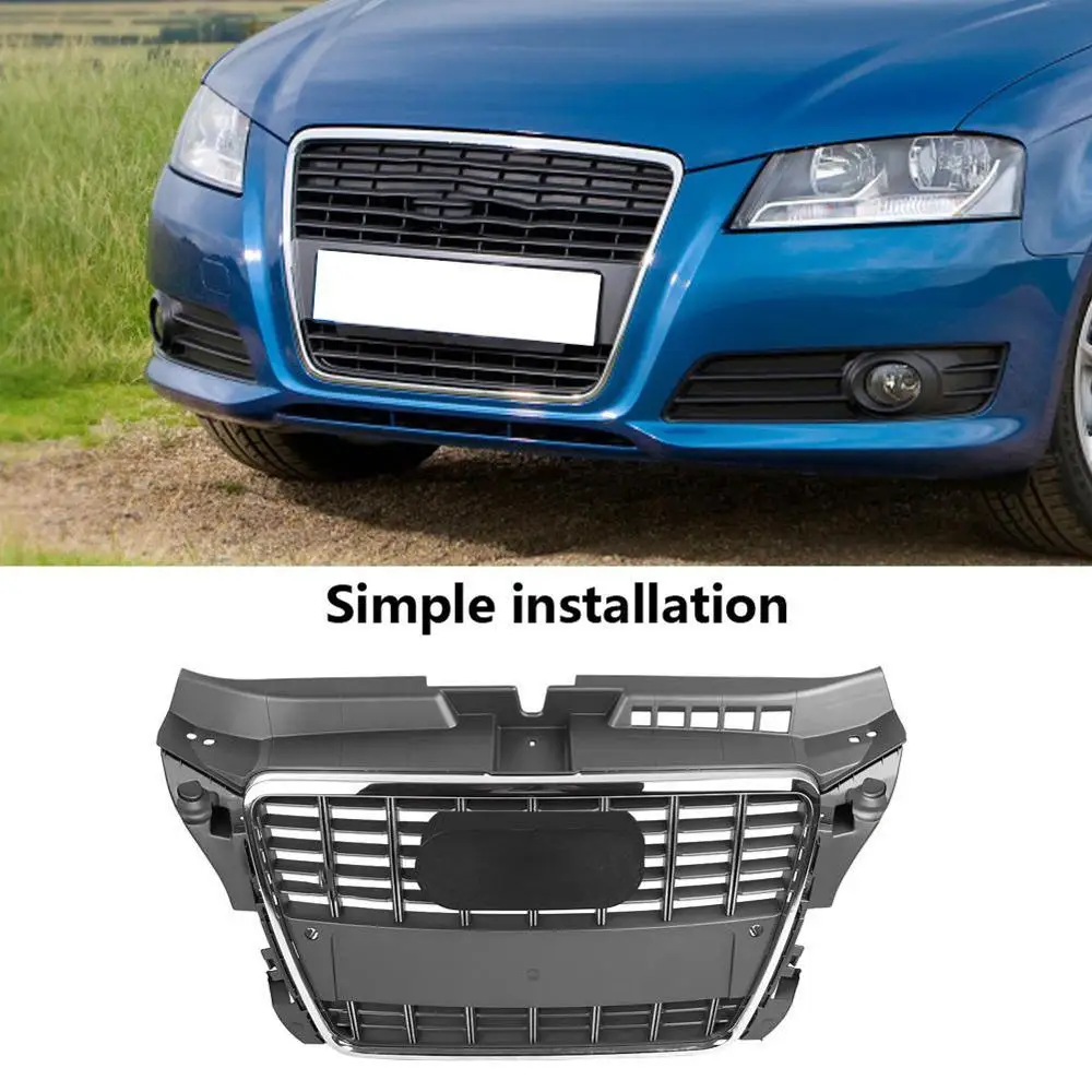 Для A3/S3 Стиль передняя решетка бампера Решетка капота для Audi A3/S3 8P 2009-2013