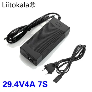 

LiitoKala 7S 29.4V 4A 24v li-ion battery pack charger Desktop type fast Power Supply Adapter EU/US/AU/UK AC DC 5521 Converter qu