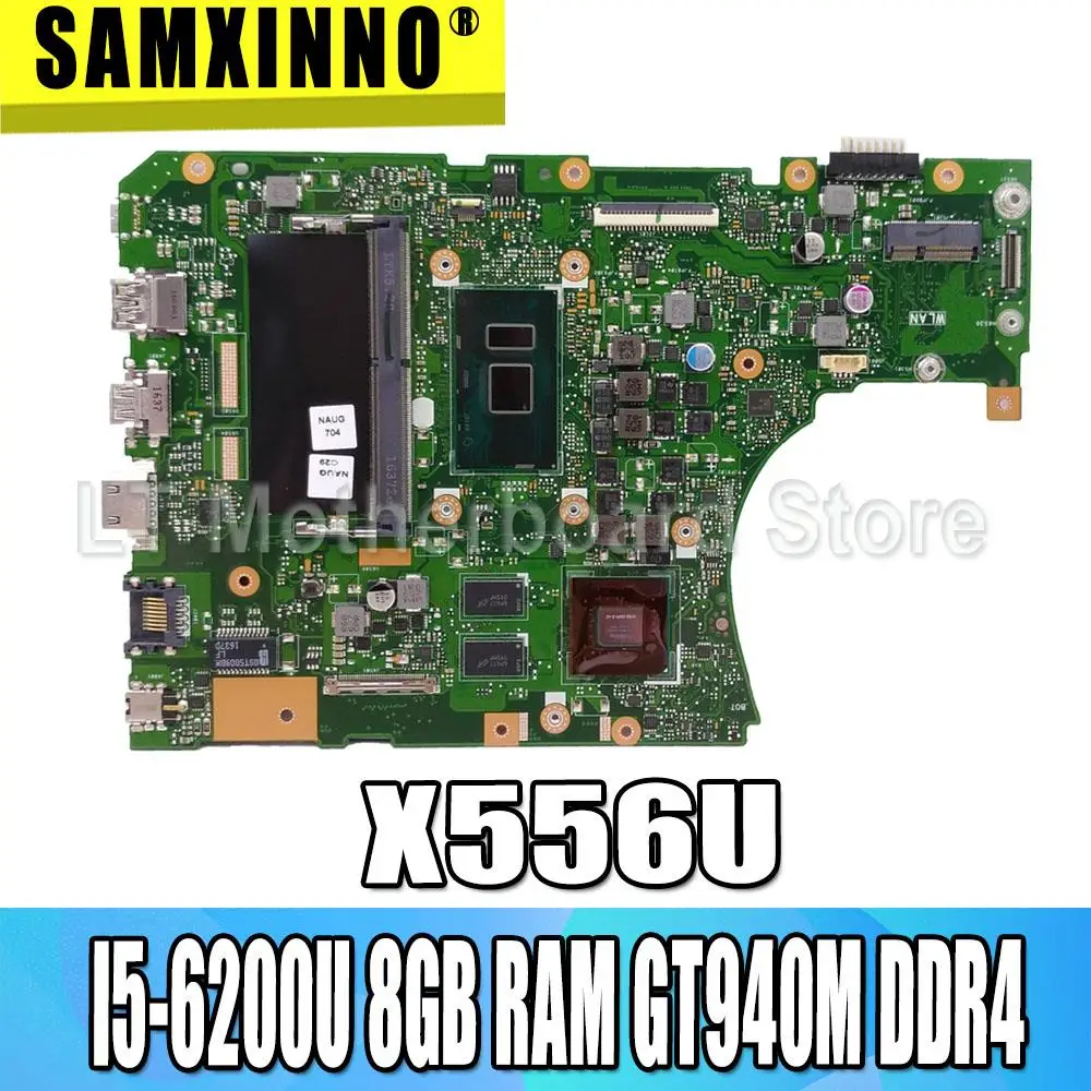 X556UJ X556UV материнская плата I5-6200U 8 Гб Оперативная память GT940M DDR4 слотов для For Asus A556U