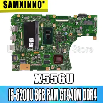 شراءX556UJ X556UV اللوحة I5-6200U 8GB RAM GT940M DDR4 فتحات ل For Asus A556U K556U X556UQ X556UQK اللوحة المحمول اللوحة الأم