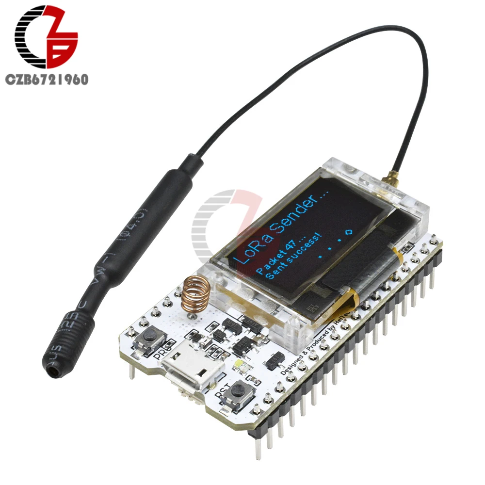 SX1276 ESP32 LoRa Bluetooth Wifi макетная плата двойной режим 0,9" 868 МГц-915 МГц IOT CP2102 микро антенна USB 32 м для Arduino