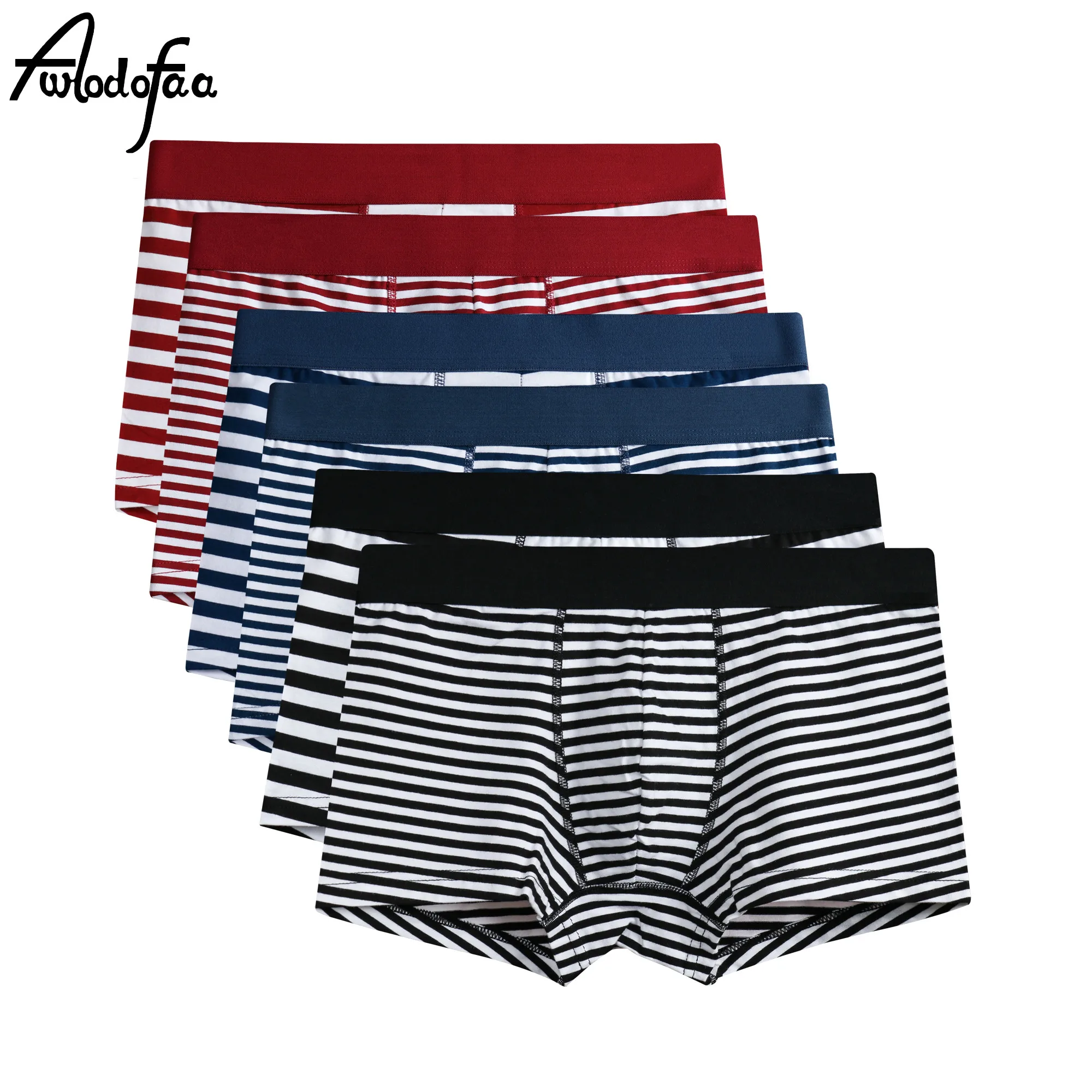 6Pcs\lot Hot New Fashion Male Underwear Elastic Wide Belt Men Underpant