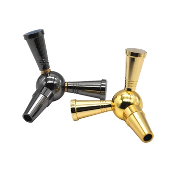 

gh quality Hookah Aluminum Alloy Double Head Hookah Pipe Connector Accessories Three Colors shisha Hose Adapter
