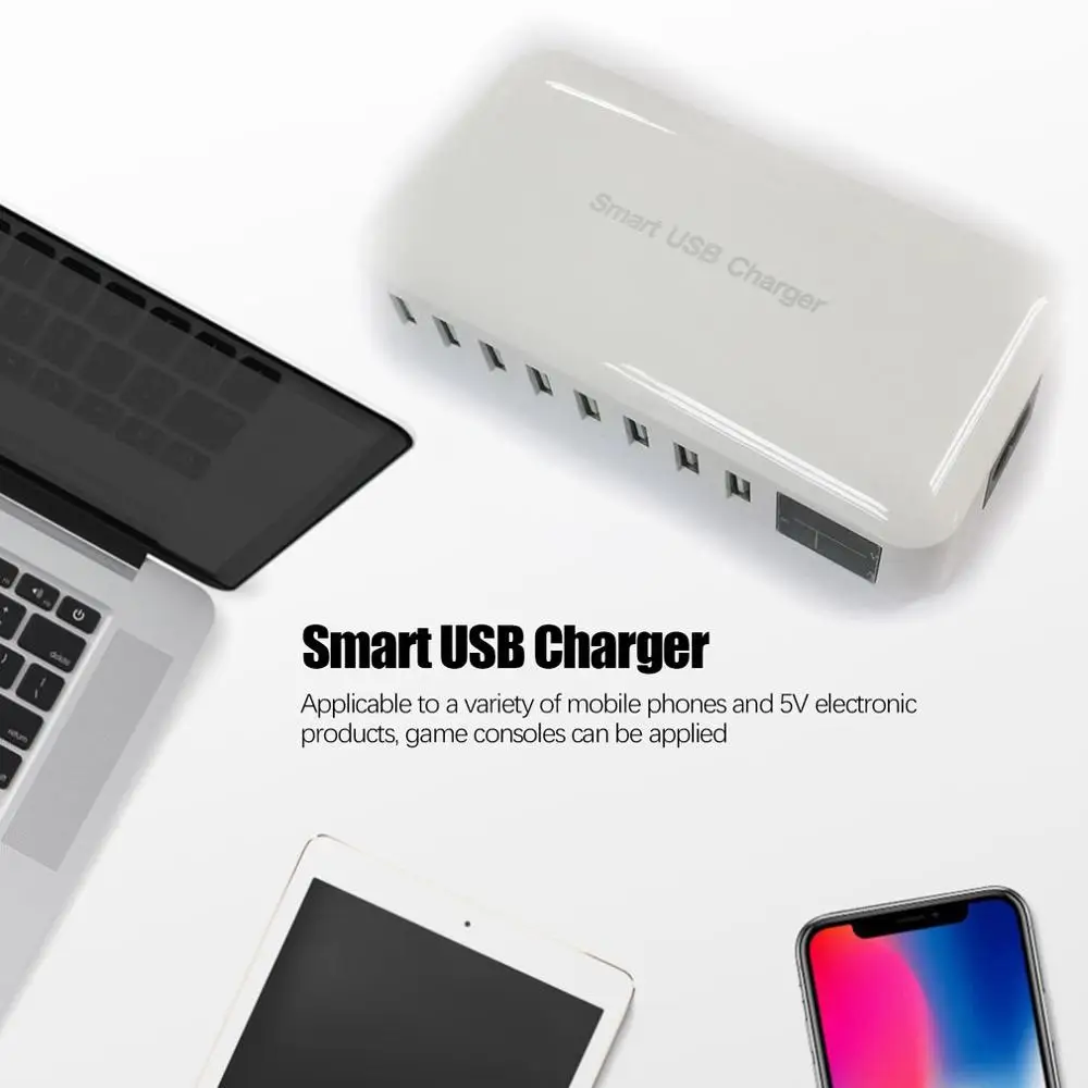 Восемь портов USB зарядное устройство адаптер питания 5 В 2.1a зарядная станция Настольный для iPhone iPad Mini huawei Mi DV aC