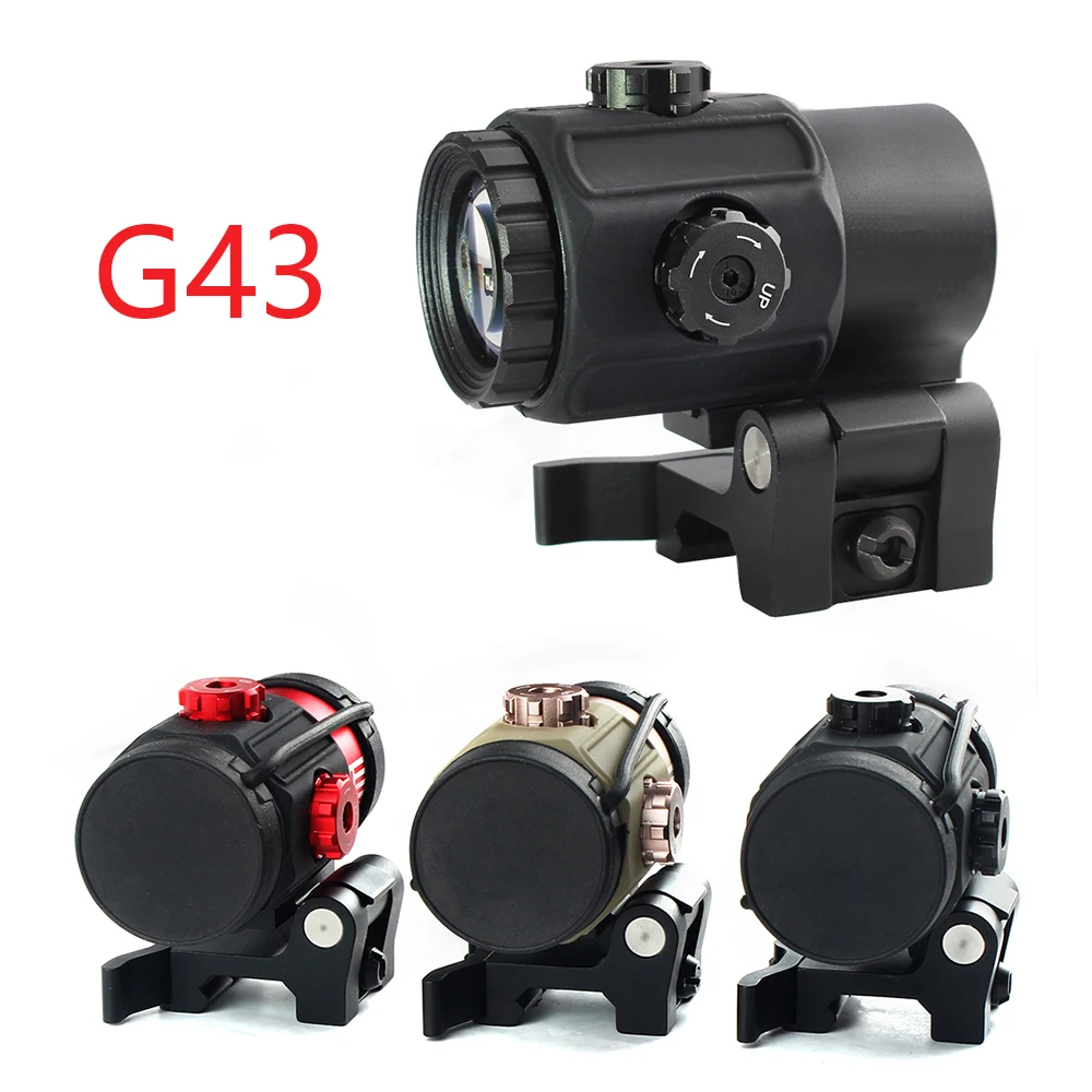 Tactical G43 3X Magnifier Scope Sight With Switch To Side STS Quick