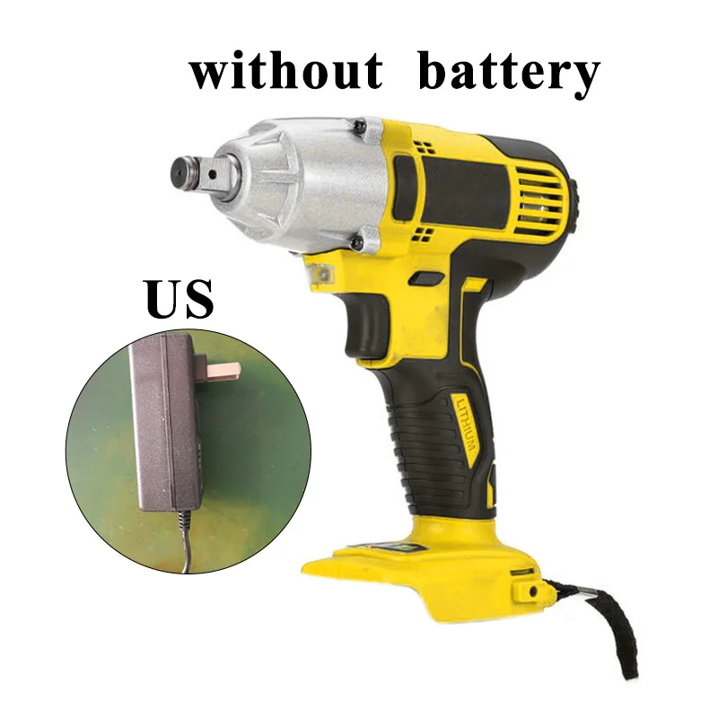

128V Wireless Handheld Impact Power Wrench Tool With Charger Maintenance Tool