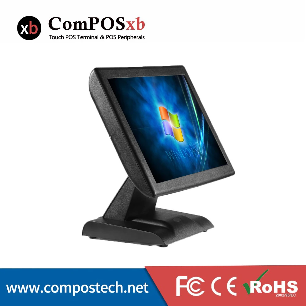 Весь набор POS системы пять провода резистивный экран POS терминал с EK410 денежный ящик/80 мм принтер/1D проводной сканер