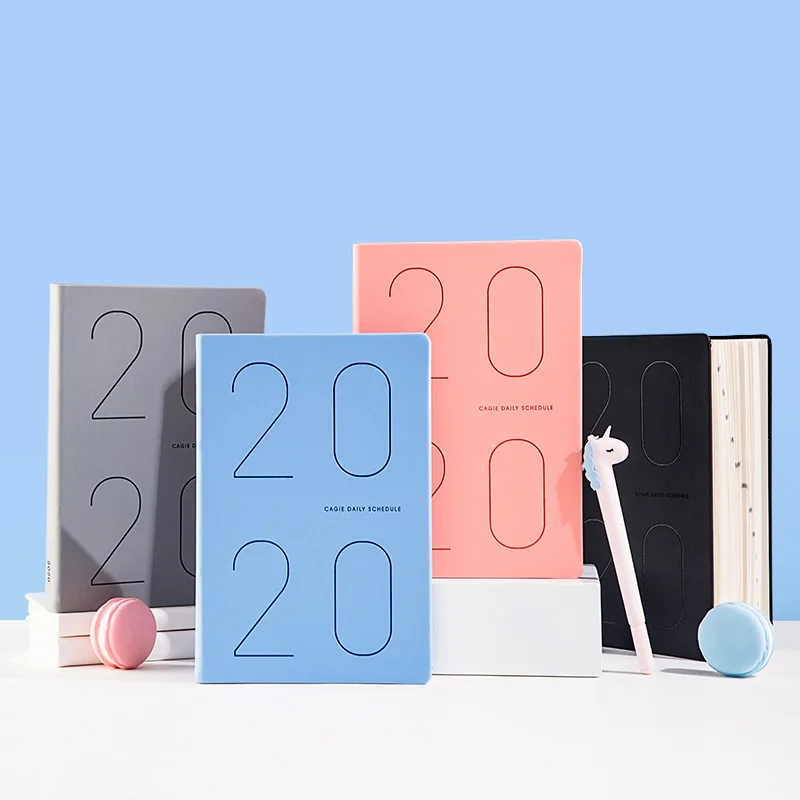 A5 милый блокнот из искусственной кожи, ежедневный блокнот,,, еженедельник, строгальный бизнес блокнот, ежедневный органайзер, настраиваемый логотип