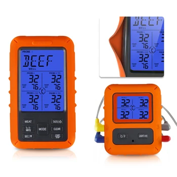 

Wireless Thermometer Touch Screen Probe Pin Waterproof Temperature Kitchen Cooking Thermometers