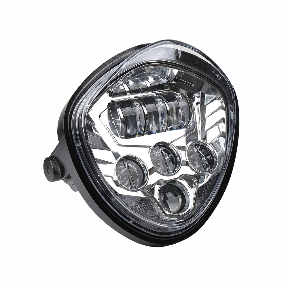 12V мотоциклетные фары круглый светодиодный фар дальнего света универсальная фара
