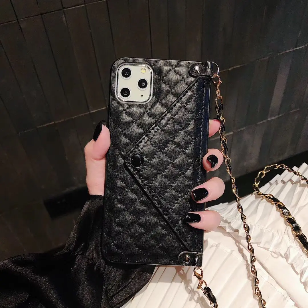 Роскошный кожаный кошелек чехол для кредитных карт Iphone 11 Pro XS MAX XR X 6S 6 8 7 plus через