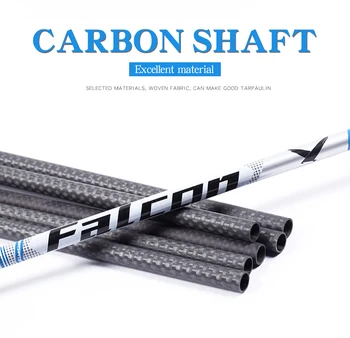 

Professional Carbon Arrow Shaft 31inch 250 Spine Archery Accessories Hunting for 50-75lbs Compound/Recurve Bow Outdoor Shooting