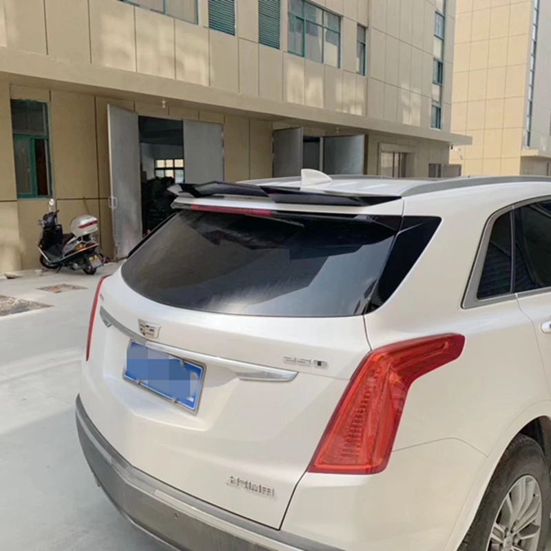 ABS Материал Поддельные углеродного волокна и цвет заднего крыла чемодан для Cadillac XT5
