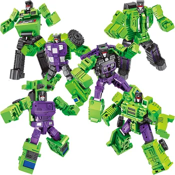 

6IN1 Devastator Movie Revenge Of Fallen Legend Lever Action Figure Robot Ko Toy Transformation Defender Defensor Figure Toys
