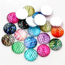 Новая мода 10 шт 20 мм 25 мм горячая Распродажа микс ручной работы стеклянные кабошоны узор куполообразные ювелирные изделия аксессуары поставки