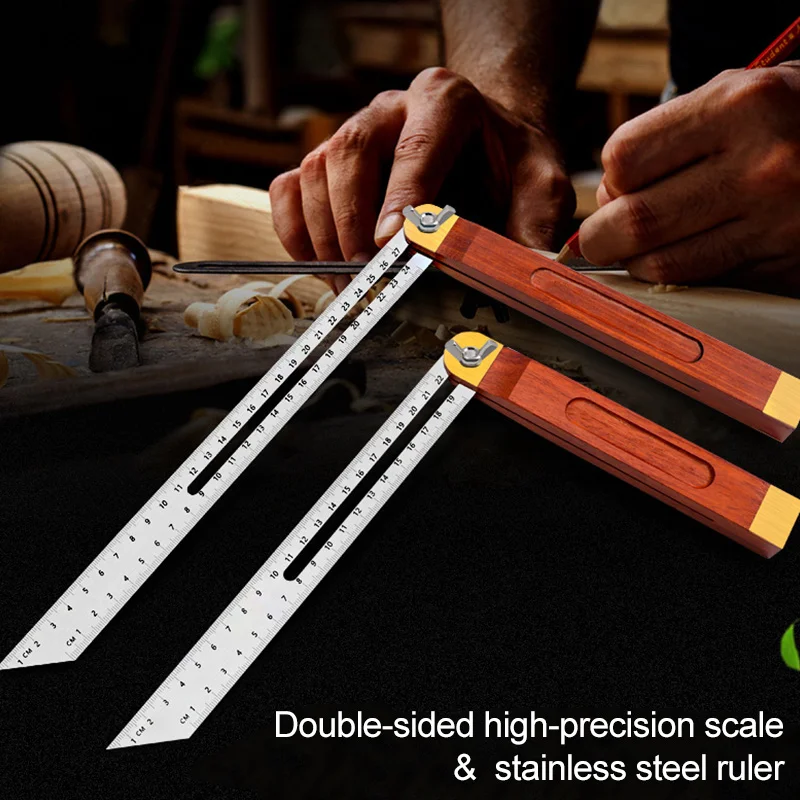 

Handle Stainless Steel Multi Angle Ruler Adjustable Sliding Bevel Carpentry Angle Finder Tool QJS Shop