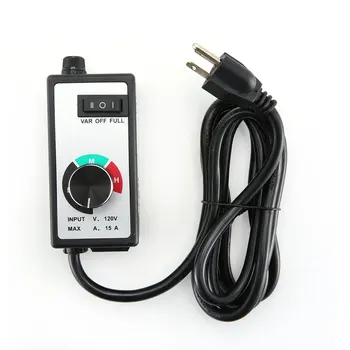 Universal Motor Speed Control Variable Voltage Router Fan Speed Control Controller 120V AC 15 Amps with 6ft Cable 1pcs ac 230v 6 4 a ac 120v 12 6 a 5e4 electric power tool plastic speed controller switch fa 8 1fe 6 positions color randomly