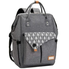 Lekebaby, модная сумка для подгузников, рюкзак, стеганый, большой, для мам Уход за ребенком, сумка для кормления, дорожный рюкзак, коляска, детская сумка, подгузник, уход за ребенком