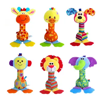 

Herbaby Baby Rattle Toys for Newborn Infant Cartoon Animal Hand Bell Baby Stroller Crib Hanging Rattles Toddler Travel Pram Toys